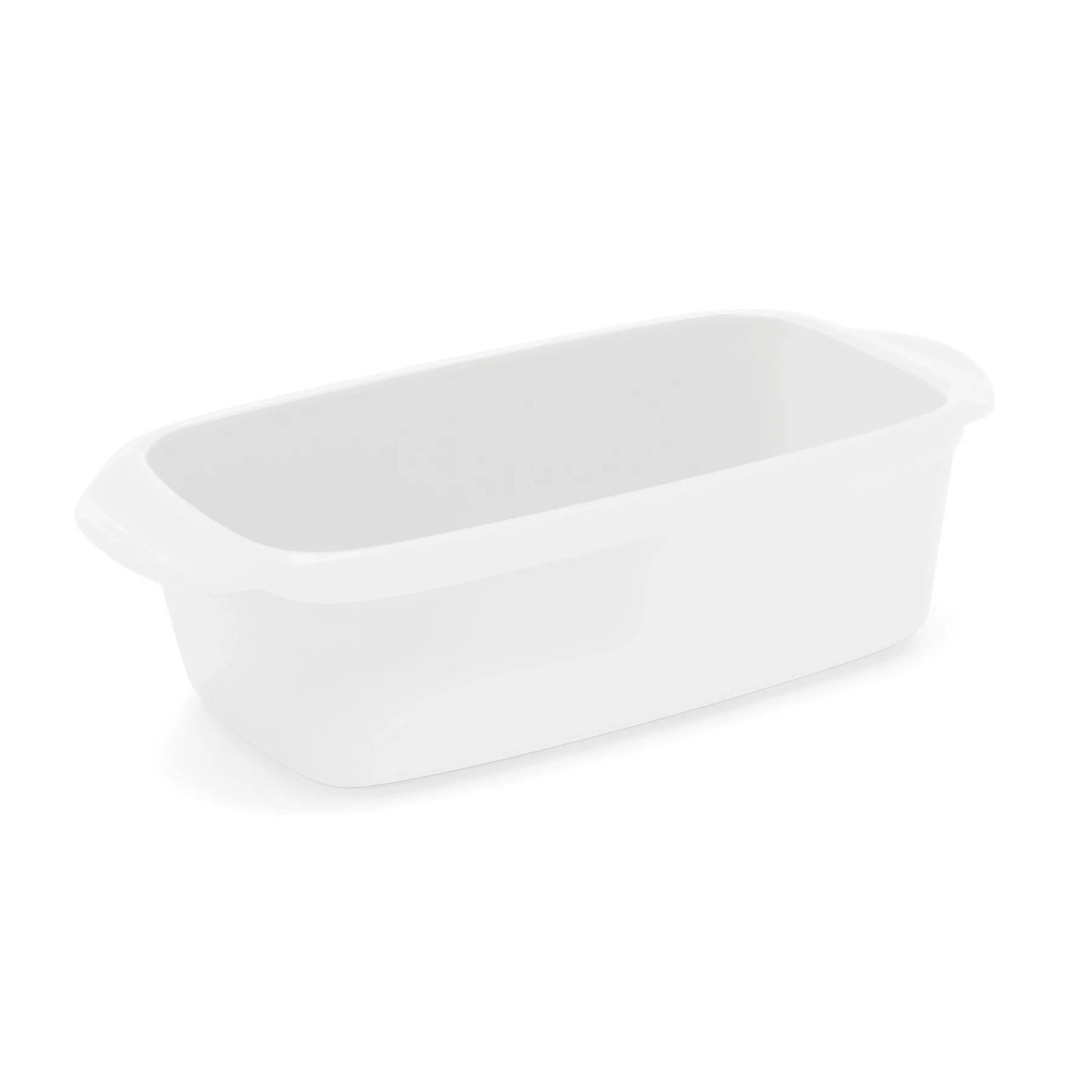 bread pan, 9x 4.75" ceramic white Whisk