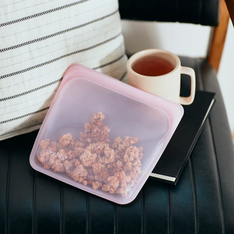 Stasher Pink Stasher Sandwich Storage Bag