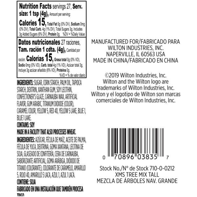 Wilton Christmas Tree Sprinkles Mix