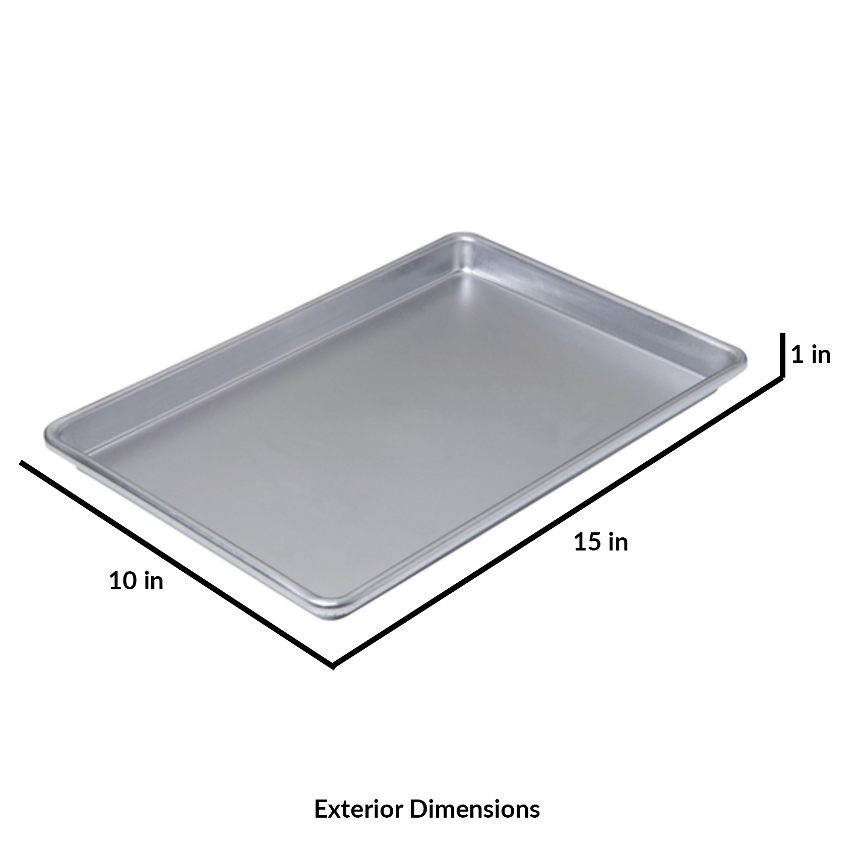 10 X 15 X 1 in. Jelly Roll Pan - Confectionery House