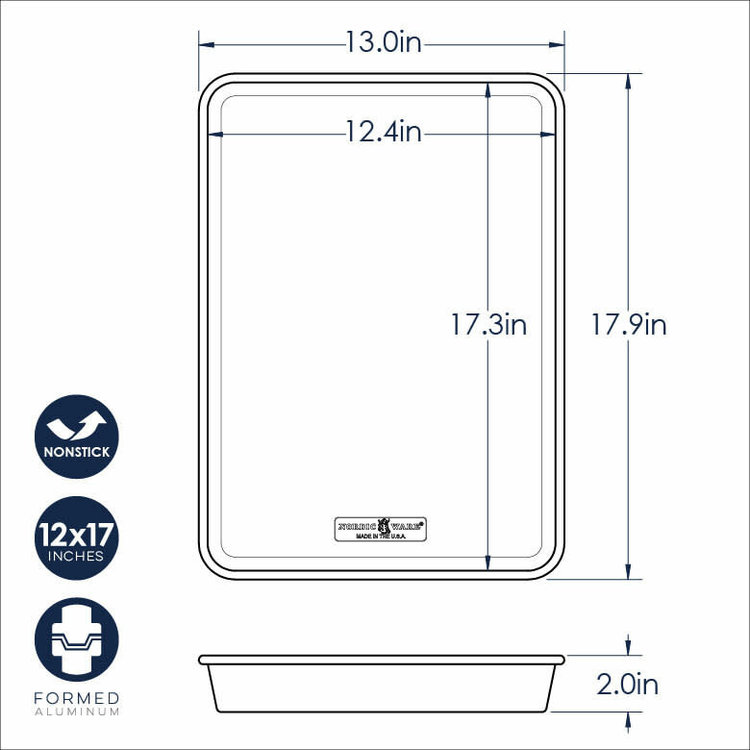 Nordic Ware Nordic Ware Baker's High Half Sheet (18 x 13 x 2") Baking Pan