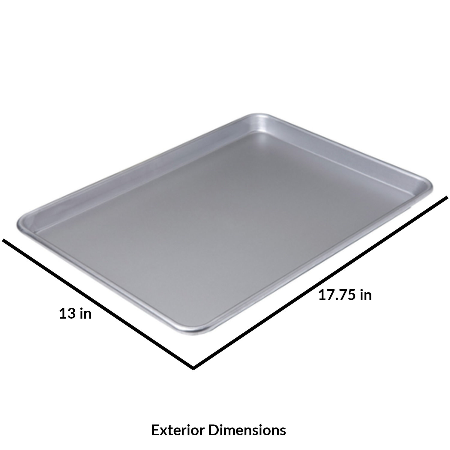 Zhehao 16 Pack Half Size Baking Sheet Pan 18 x 13 Inch Aluminum Commercial  Cookie Baking Sheet Pans Half Sheet Pan Rimmed Baking Pans for Oven Safe