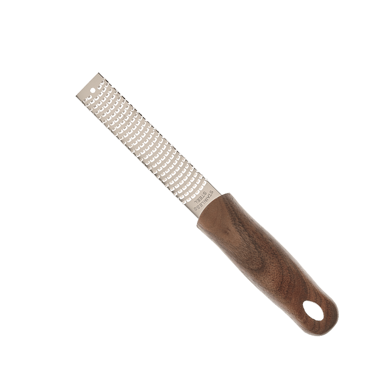 bar zester, walnut handle Whisk