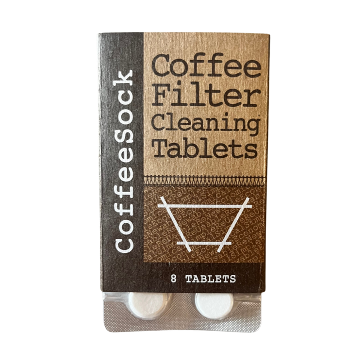 CoffeeSock Cloth Filter Cleaning Tablets, set of 8