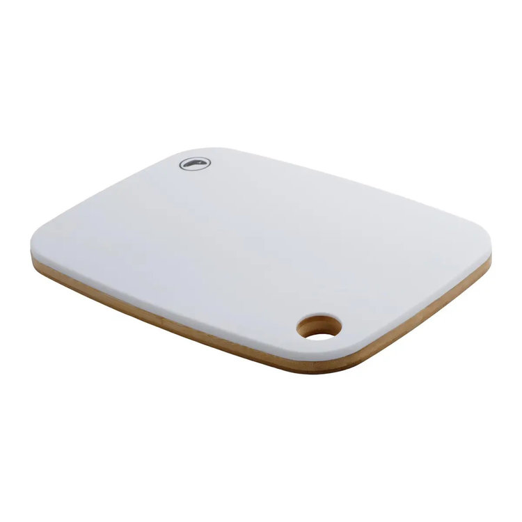 11x15" Flip Chop Wood & White Plastic Cutting Board