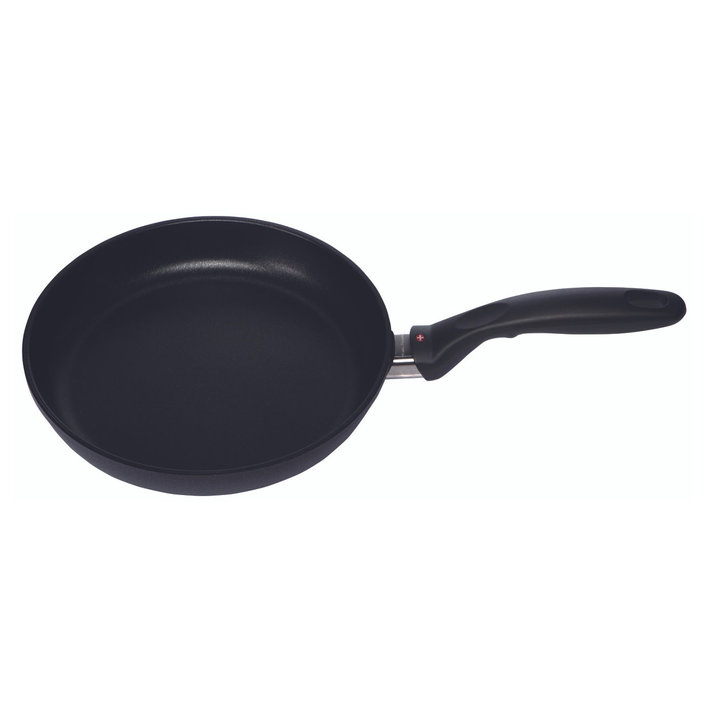 Black Steel Round Frying Pan, Upgraded Version, 12-5/8″ Diam