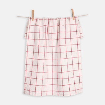 Cherry Grid Dishtowel