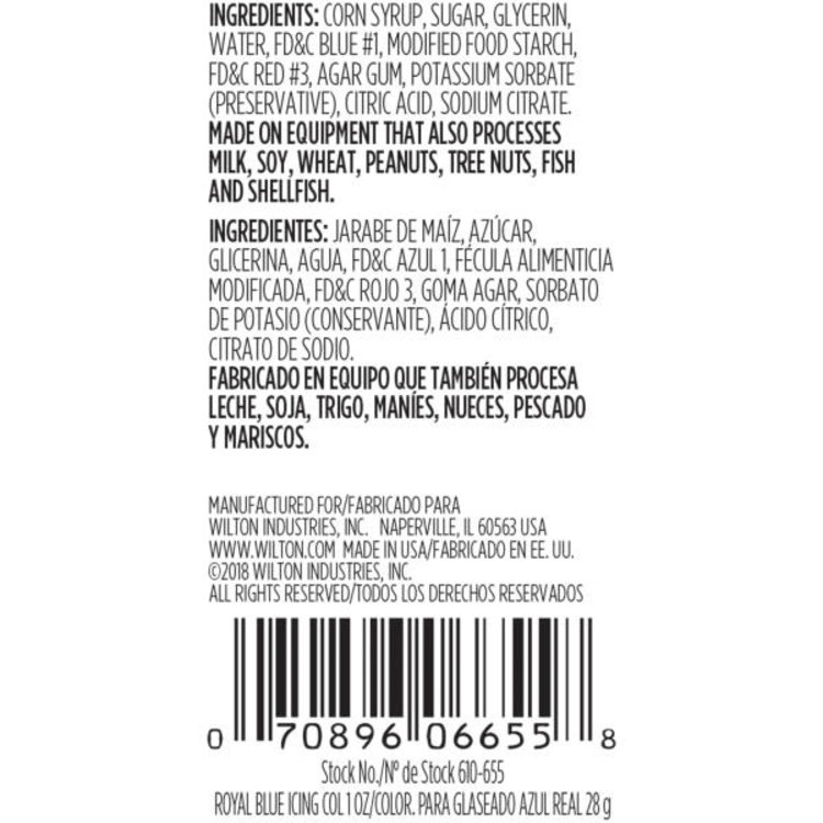 Wilton Royal Blue Gel Color
