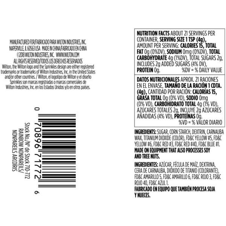 Wilton Mixed Non-Pareils