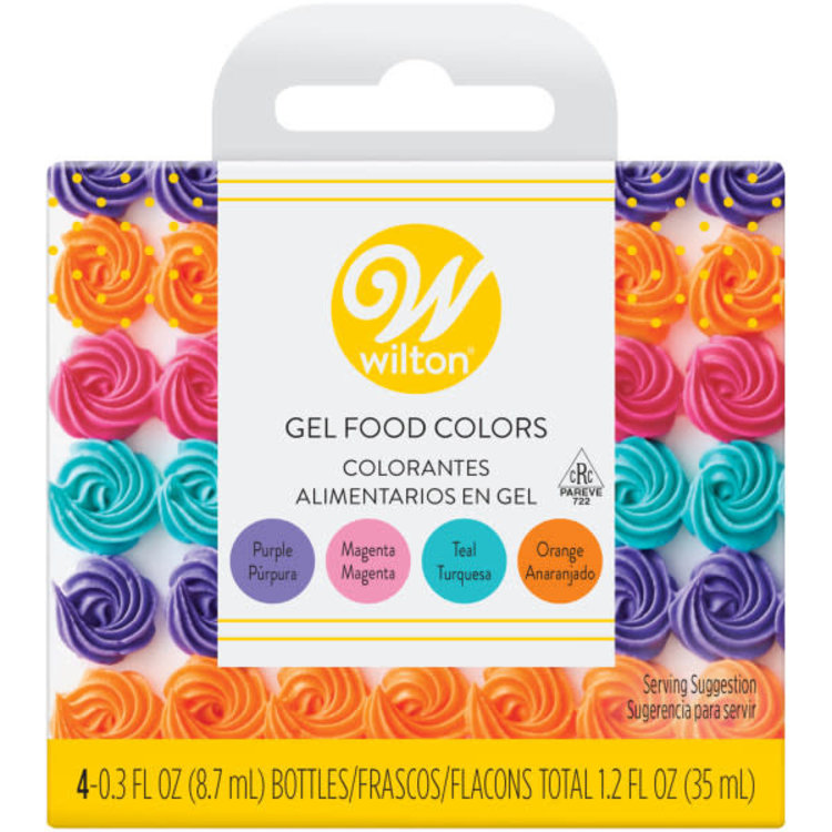 Wilton Neon Gel Colors, set of 4
