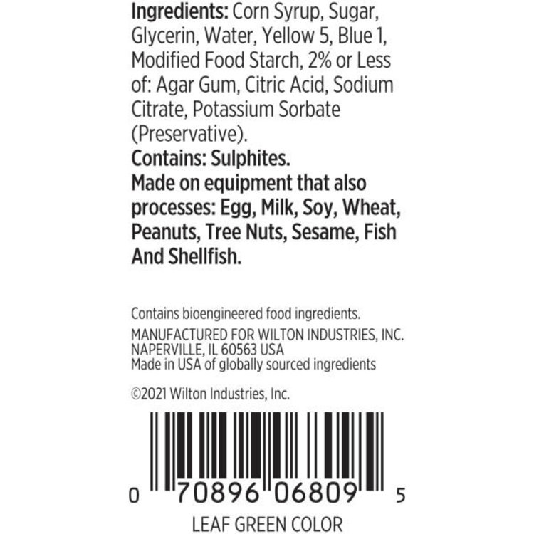 Wilton Leaf Green Gel Color