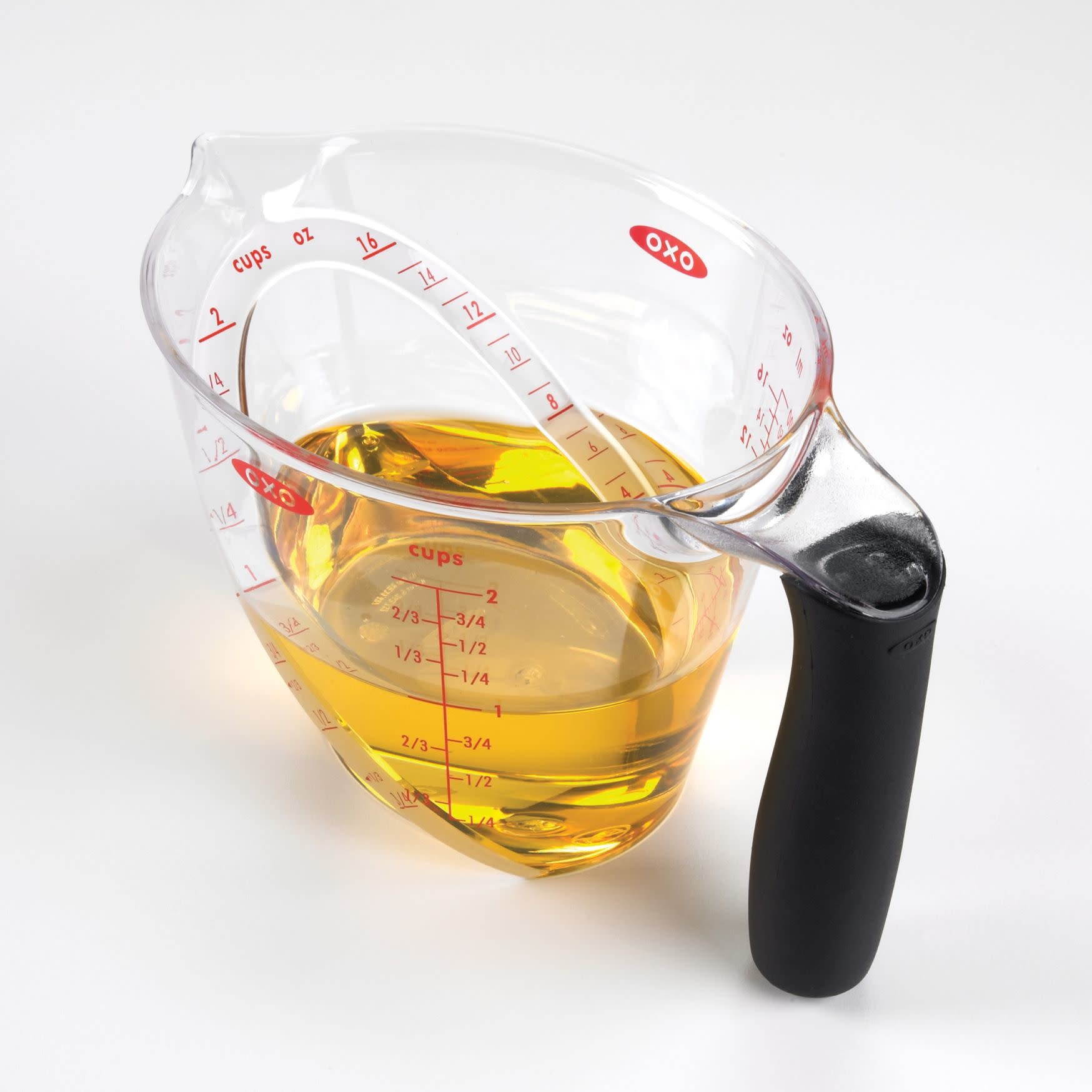 OXO Angled Measuring Cup Angled to let you measure accurately from above  The patented angled surface allows you to see measurement…