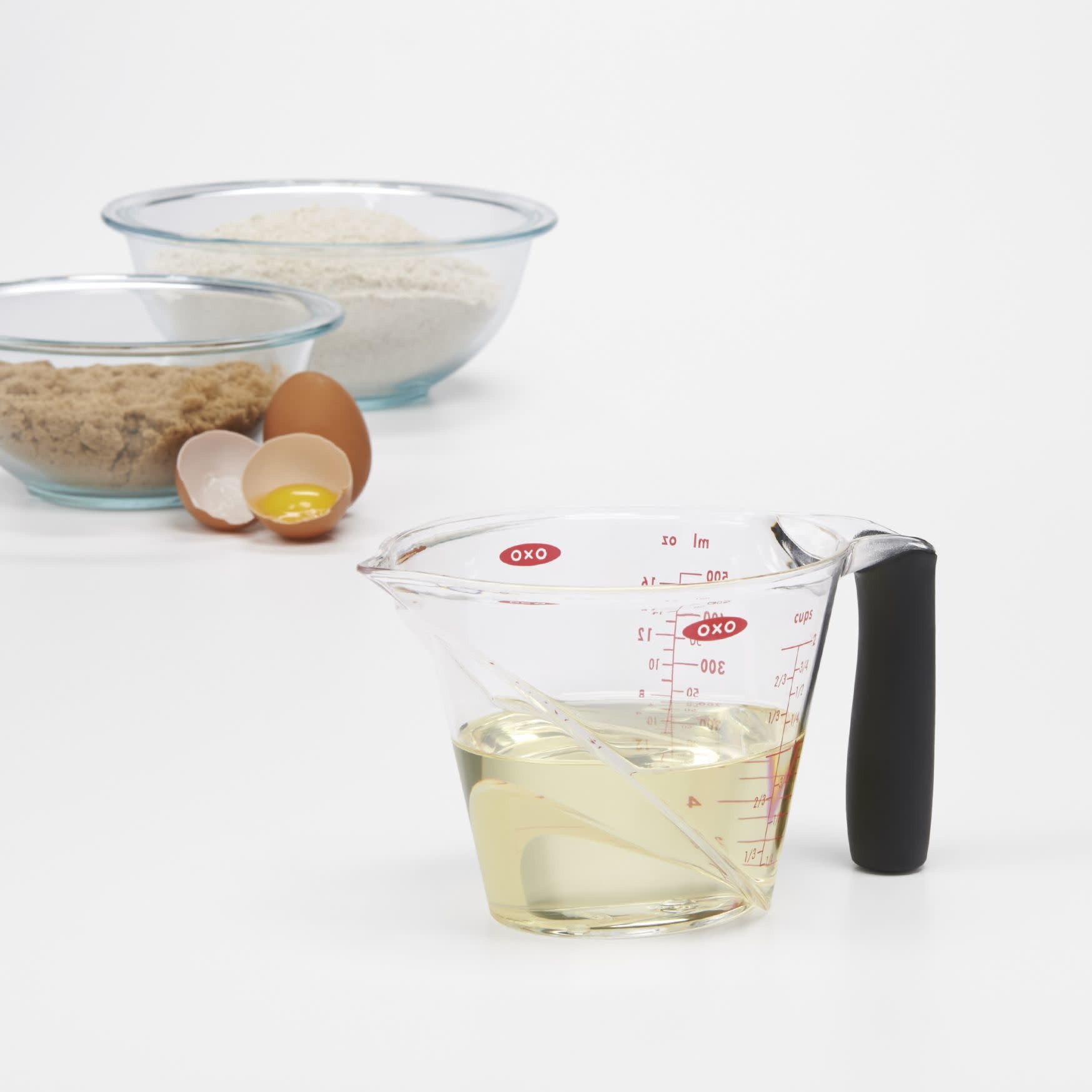  OXO Good Grips 2 Cup Adjustable Measuring Cup, Clear/Black:  Home & Kitchen