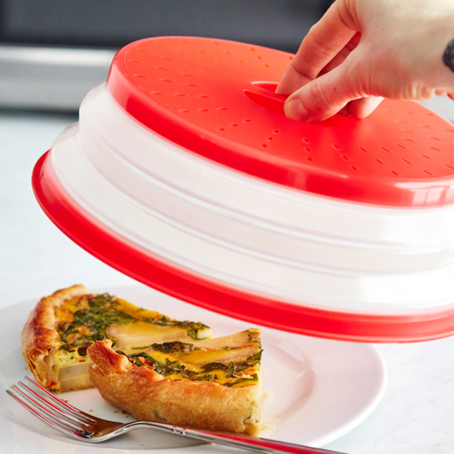 Microwave Food Covers - Silicone Vented Reusable Covers, From