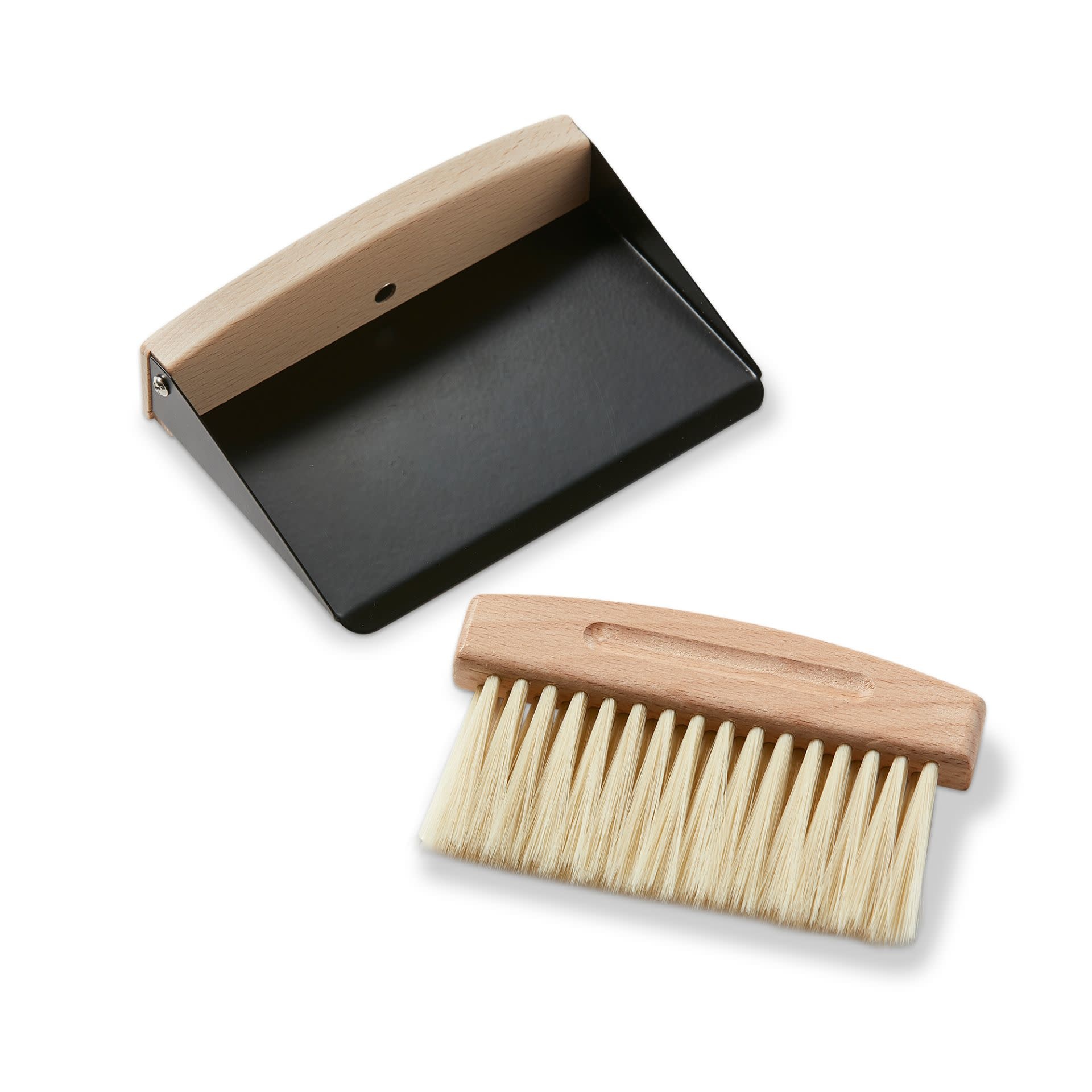 Table Broom Brush Dustpan Set: Dustpan And Hand Brush Wooden Hand