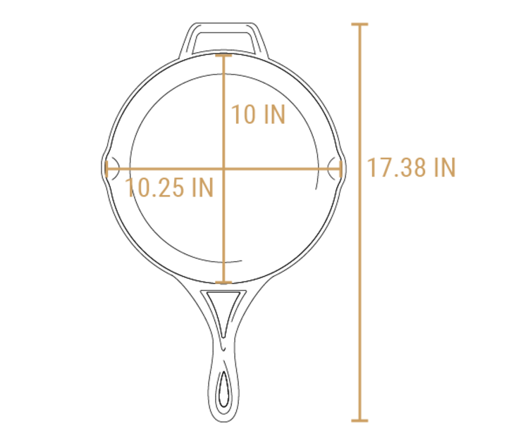 Lodge 10.25" Blacklock Triple Seasoned Cast Iron Skillet