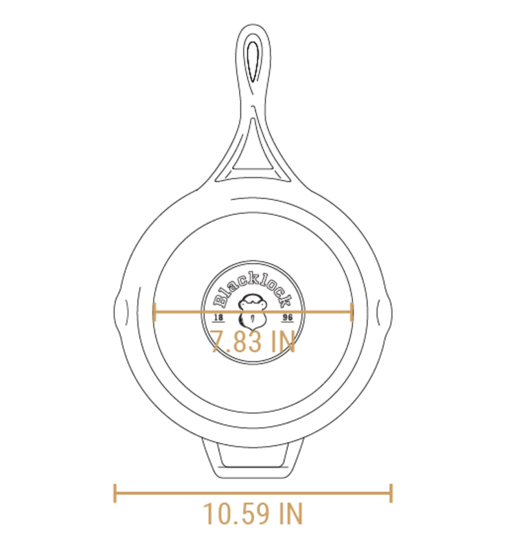 Lodge 10.25" Blacklock Triple Seasoned Cast Iron Skillet