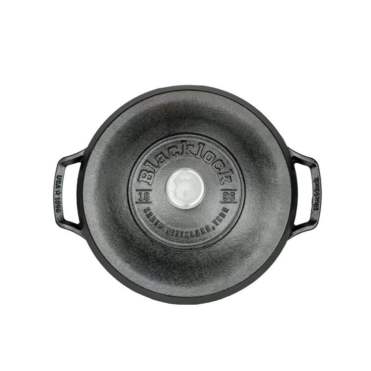 Lodge 5.5 quart Blacklock Triple Seasoned Cast Iron Dutch Oven