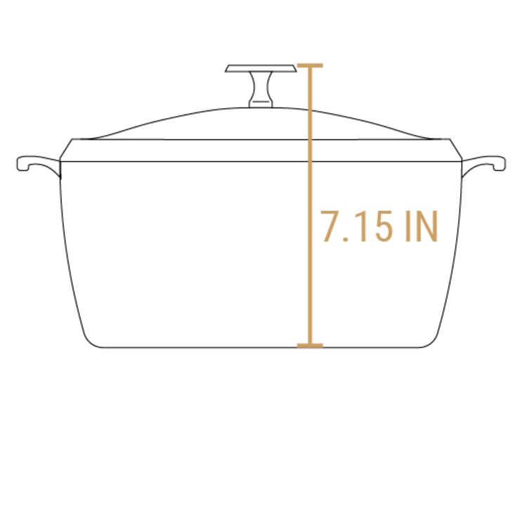 Lodge 5.5 quart Blacklock Triple Seasoned Cast Iron Dutch Oven