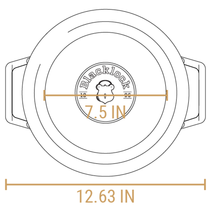 Lodge 5.5 quart Blacklock Triple Seasoned Cast Iron Dutch Oven