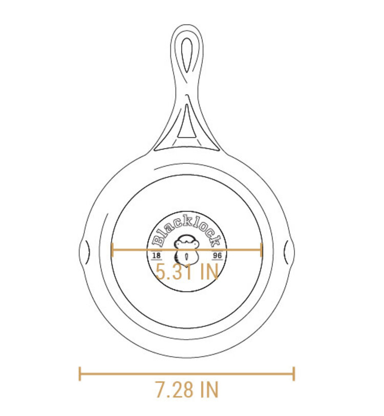 Lodge 7" Blacklock Triple Seasoned Cast Iron Skillet