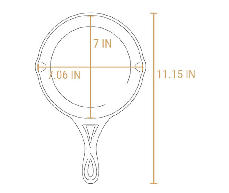 Lodge 7" Blacklock Triple Seasoned Cast Iron Skillet