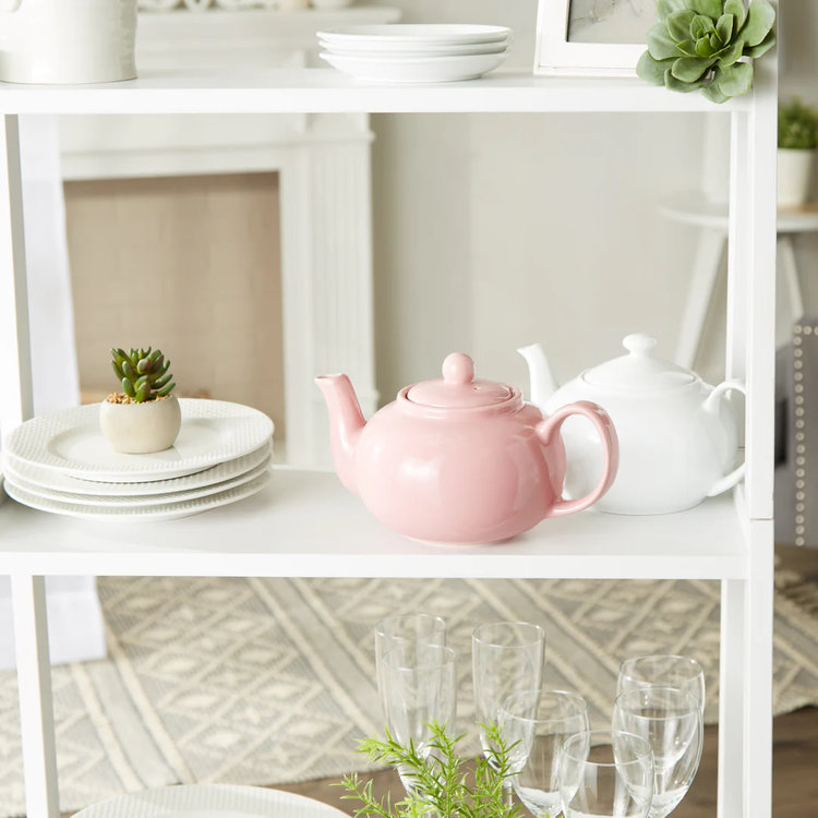 6 cup Pink Teapot