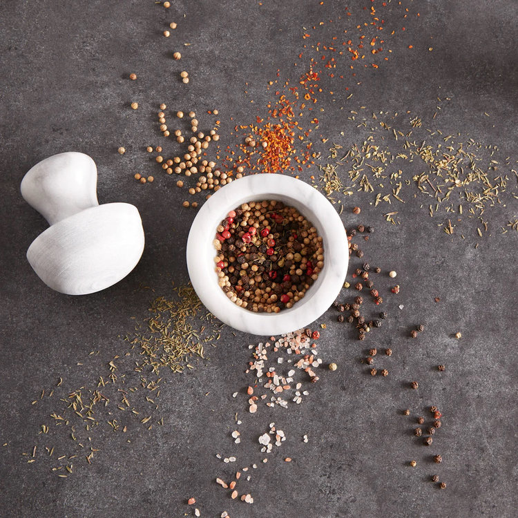 Marble Small Grinder Mortar & Pestle