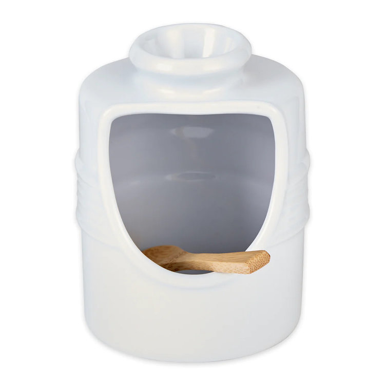 Large White Salt Pig