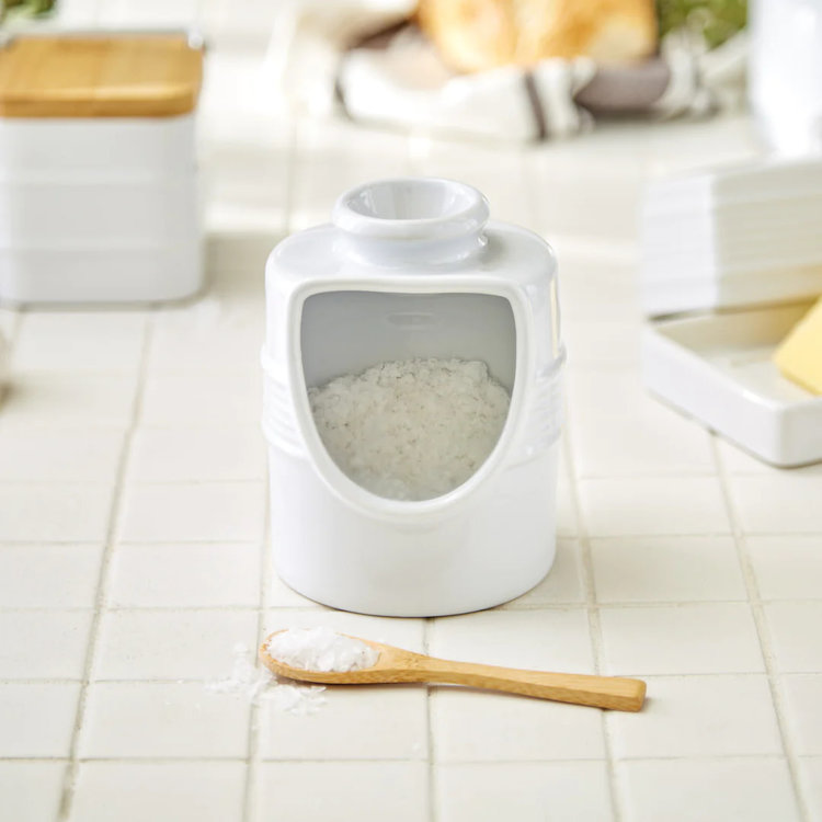 Large White Salt Pig