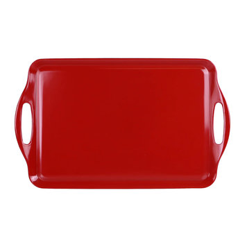 18.75x11.25" Red Melamine Tray