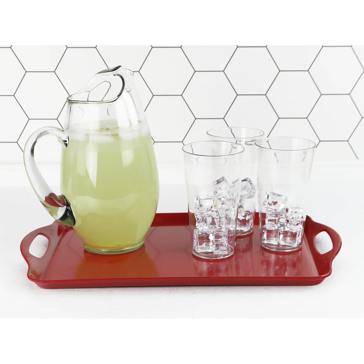 18.75x11.25" Red Melamine Tray