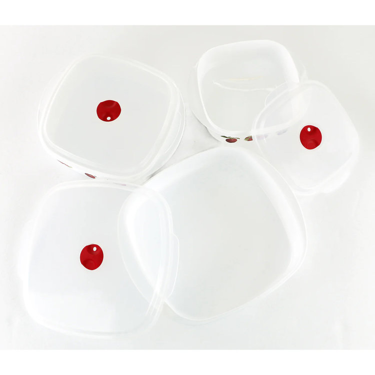 Apples (Microwave Safe) Tupperware, set of 3