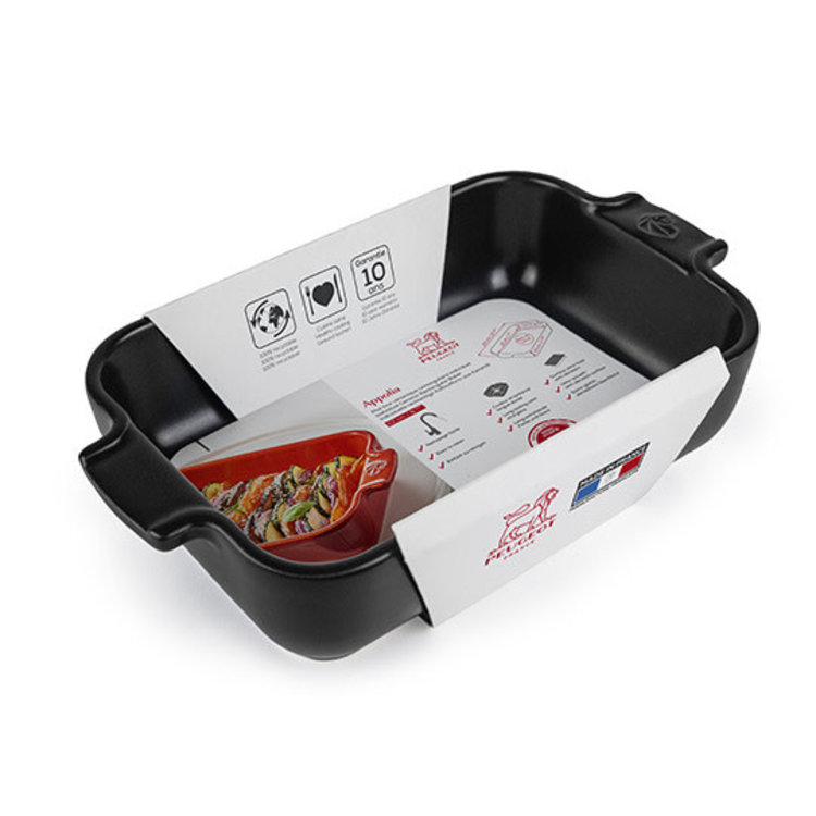 Peugeot 7x4.5"" Satin Black Baking Dish