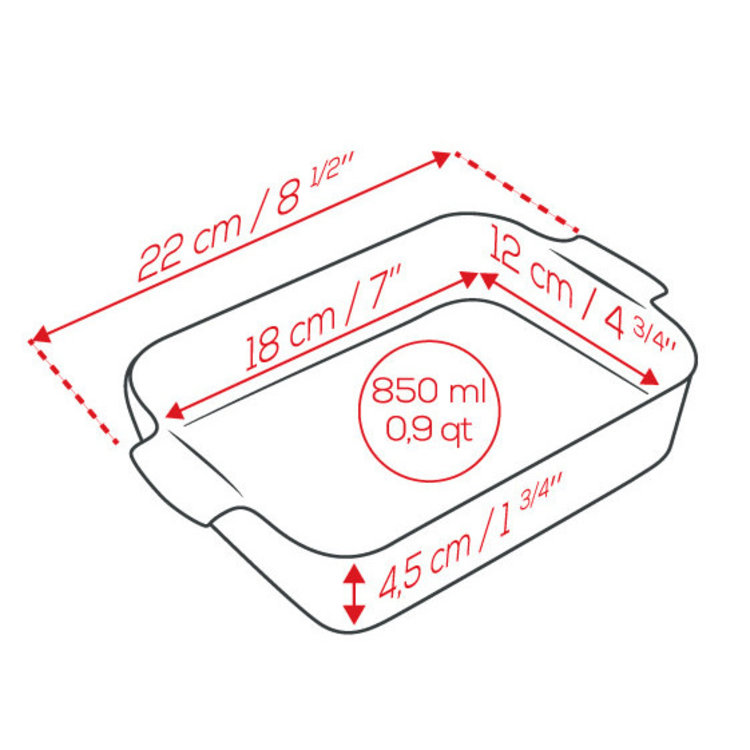 Peugeot 7x4.5"" Satin Black Baking Dish