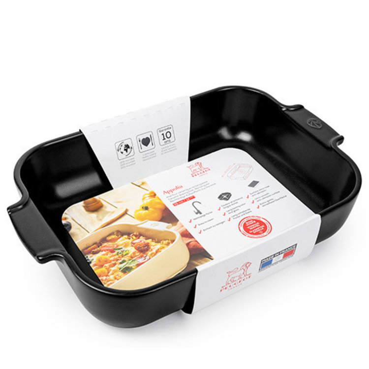 Peugeot 14.25x9" Satin Black Baking Dish
