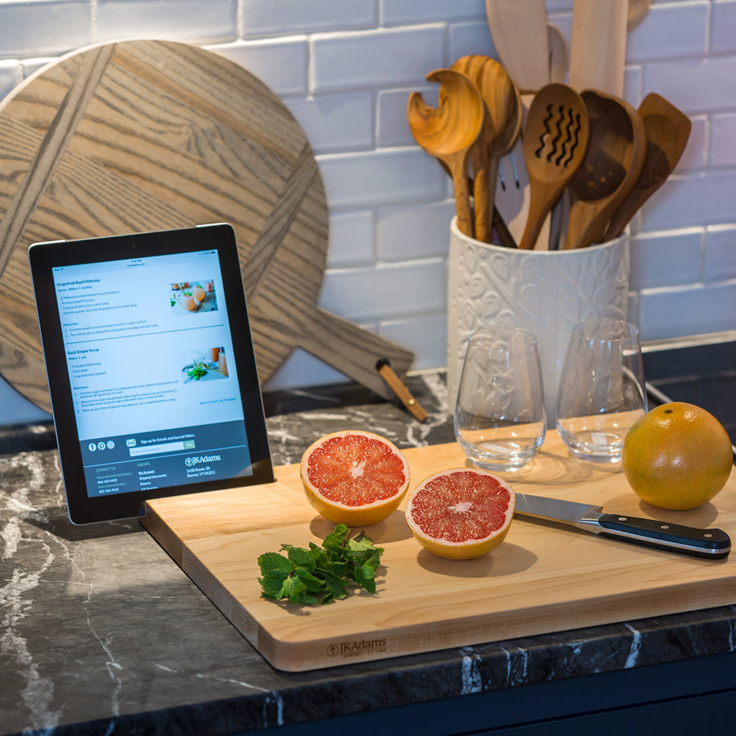 cutting board, teak 11.5x13.5 - Whisk