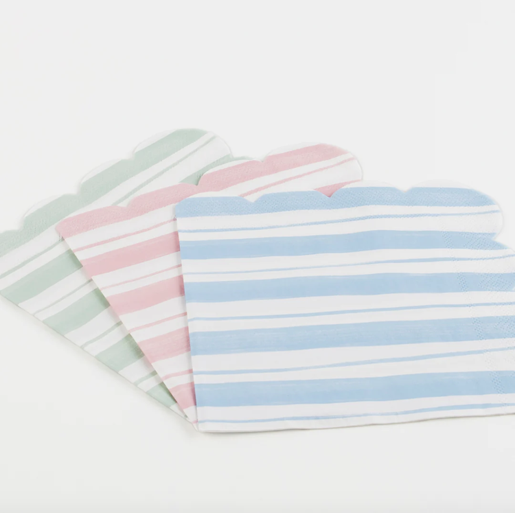 Ticking Stripe Lunch Napkins, set of 16