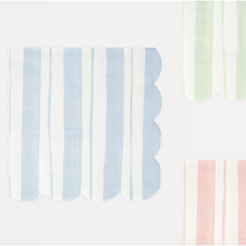 Ticking Stripe Lunch Napkins, set of 16