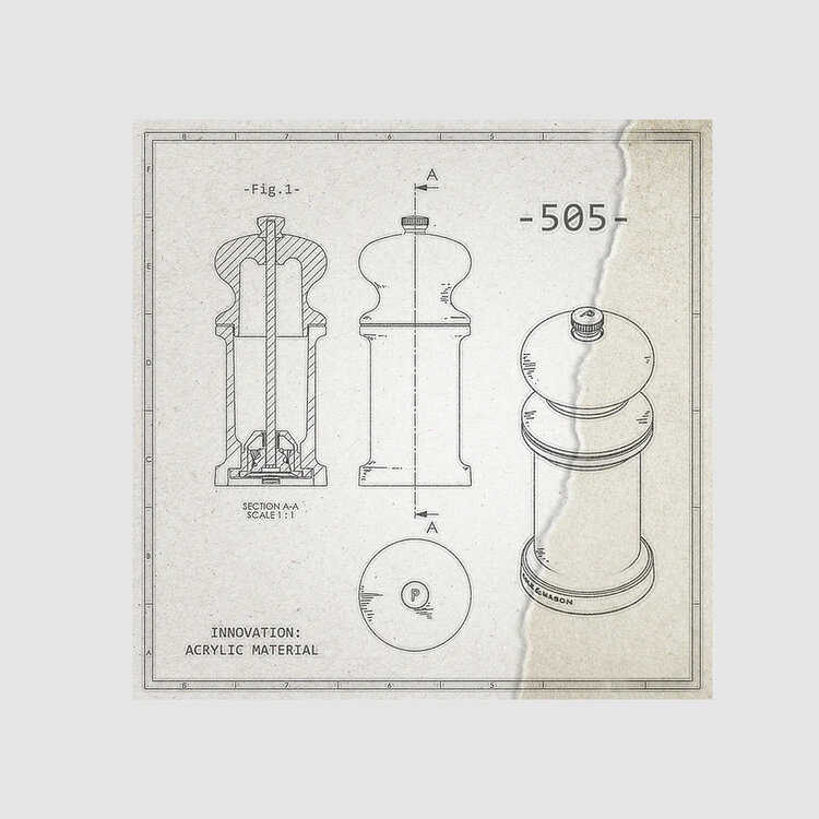 5.5" Acrylic Pepper Mill