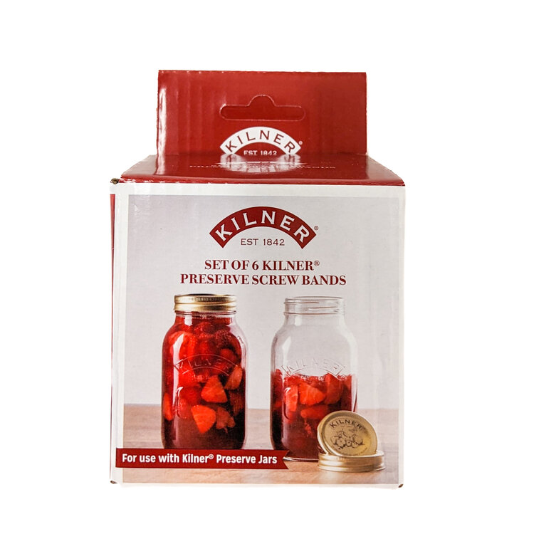 Regular Mouth Canning Jar Bands, set of 6