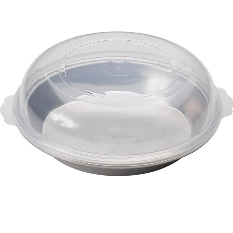 pie pan & lid, 10" aluminum deep