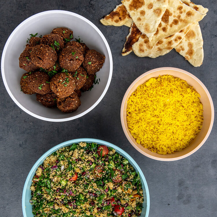 Nordic Ware Taupe, Turquoise, & White Mixing Bowls, set of 3