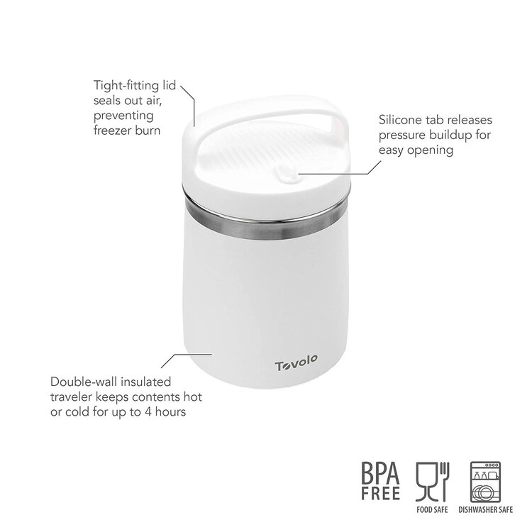 Tovolo 2 quart White Food Jar