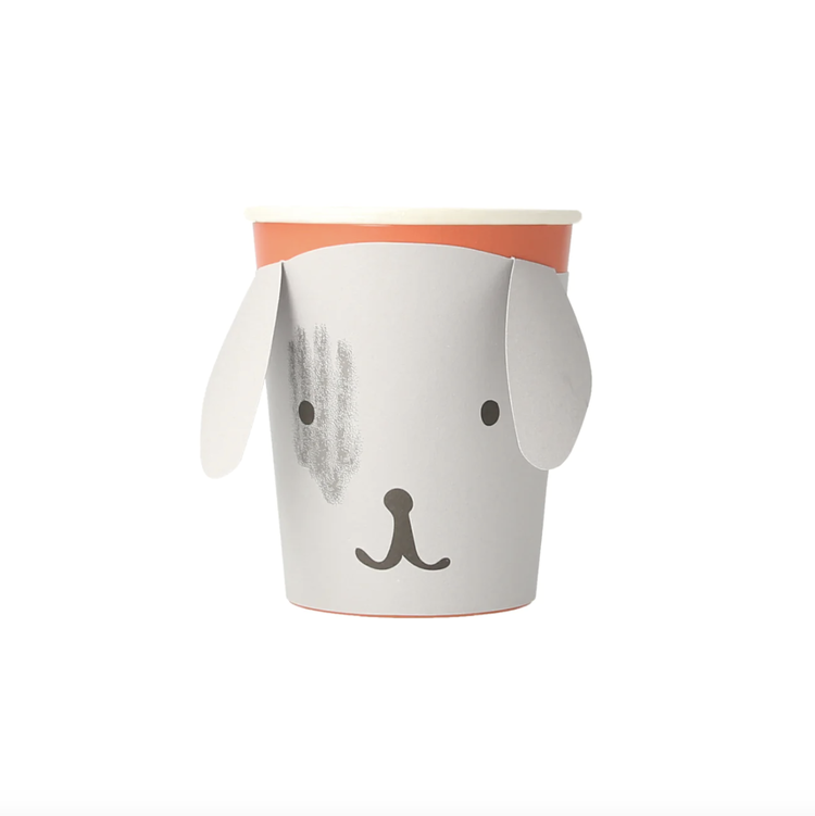 Puppy Paper cups, set of 8