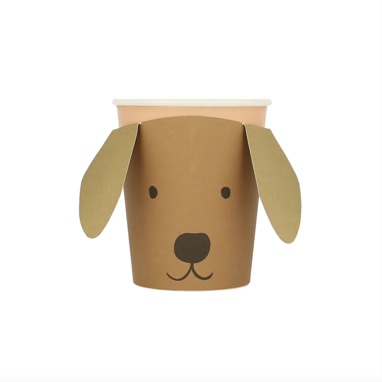 Puppy Paper cups, set of 8
