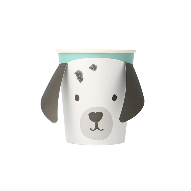 Puppy Paper cups, set of 8