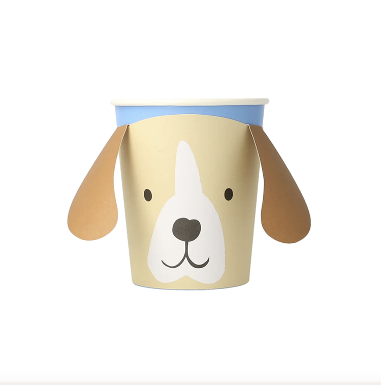 Puppy Paper cups, set of 8