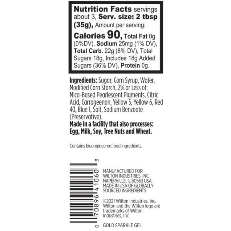Wilton Gold Sparkle Gel