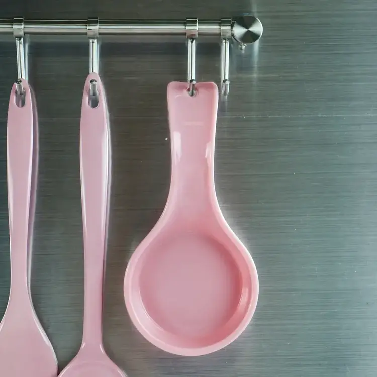 Pink Spoon Rest Whisk